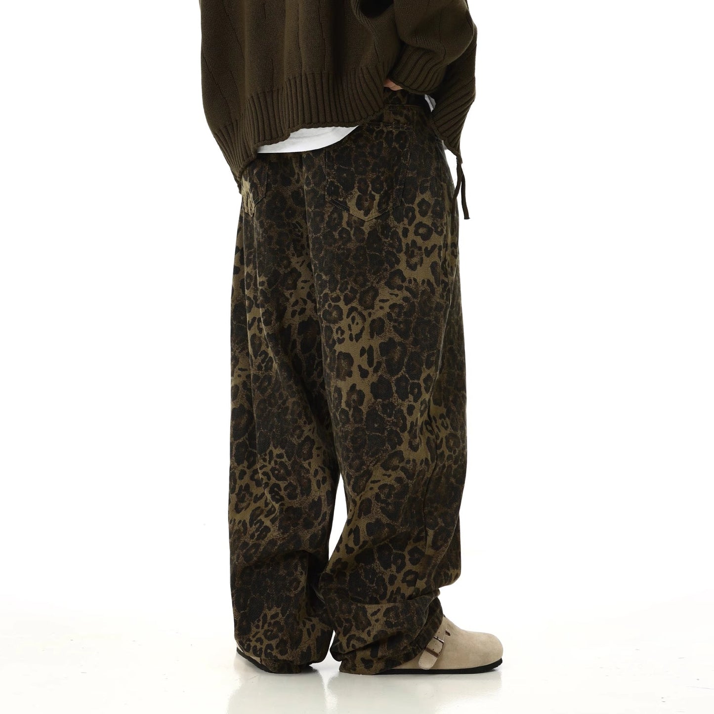 Leopard Print Cargo Pants
