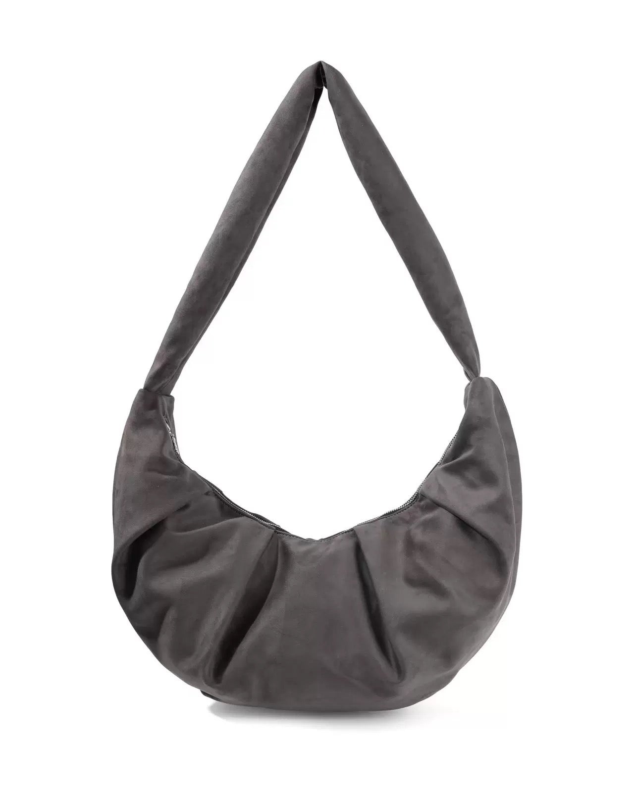 Imitation Sheepskin Croissant Bag