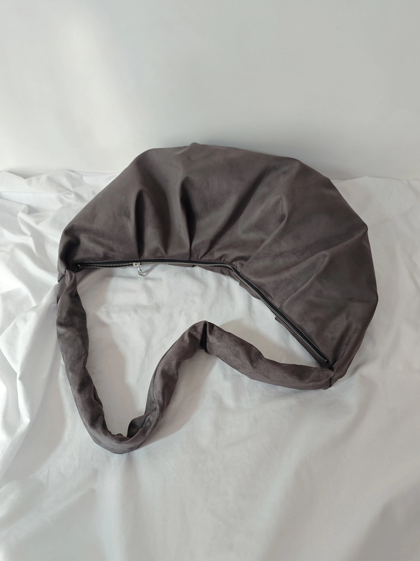 Imitation Sheepskin Croissant Bag