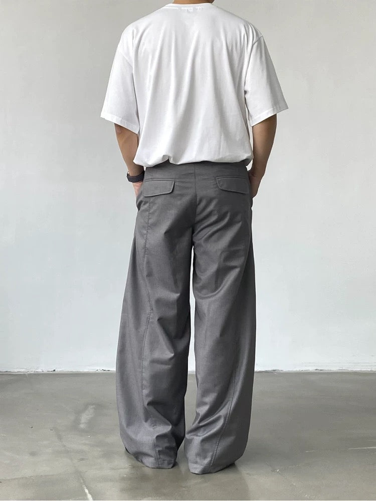 Thin Loose Wide-Leg Mopping Trousers