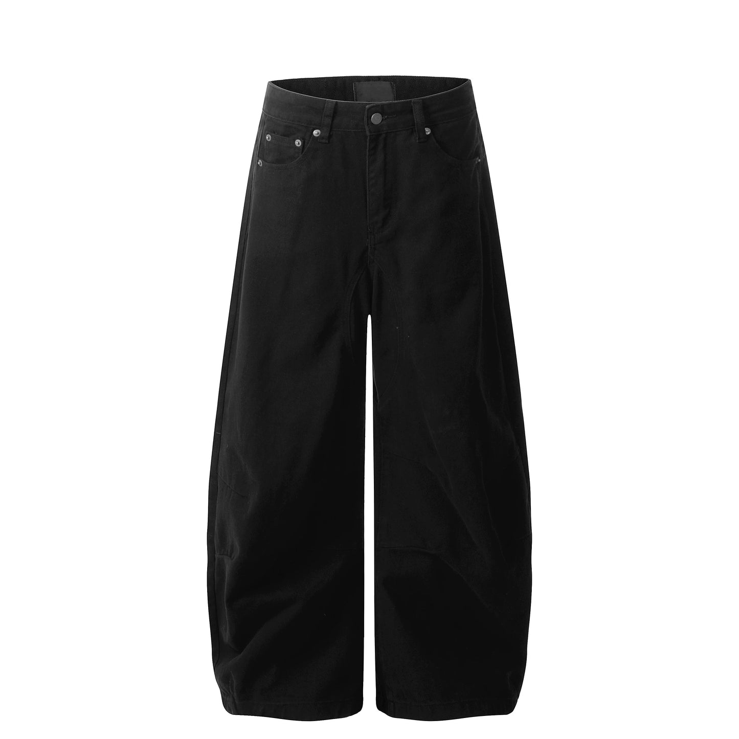 Retro Silhouette Design Scimitar Jeans