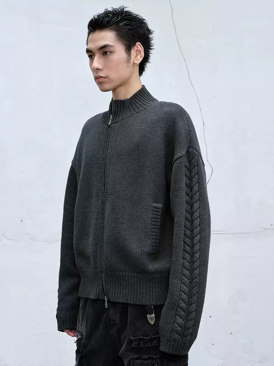 Shadow Braided Knit Sweater