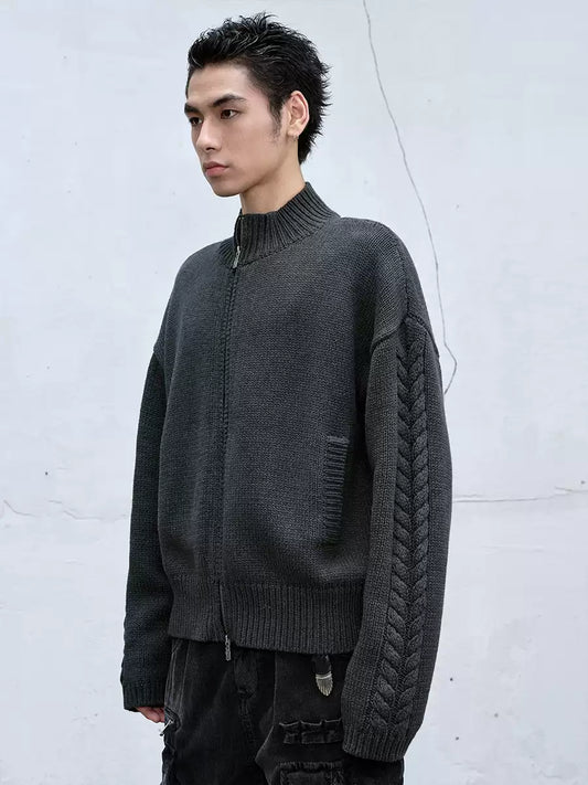 Shadow Braided Knit Sweater
