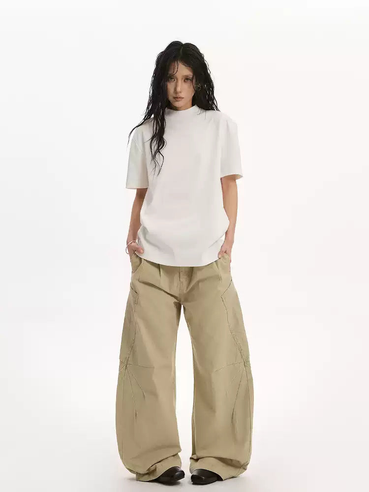 Retro Pleated Three-Dimensional Tailoring