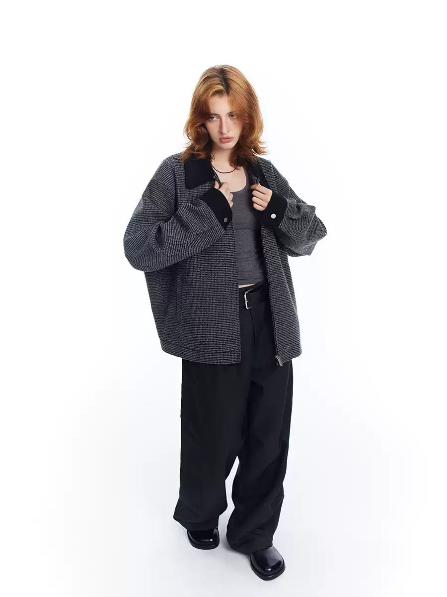 Early Spring Wool Jacket Retro Neutral Style