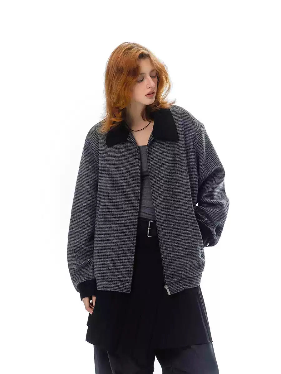Early Spring Wool Jacket Retro Neutral Style