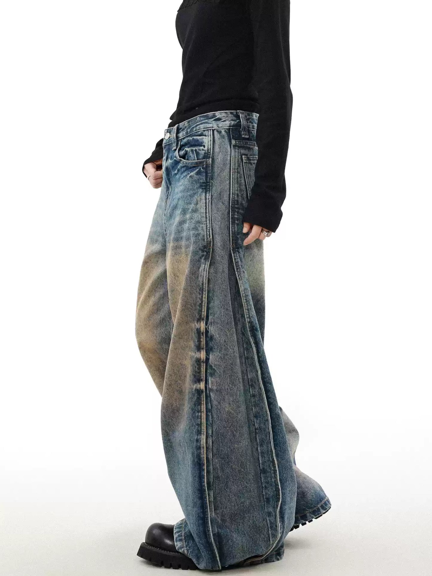 Old Mud-Dyed Jeans