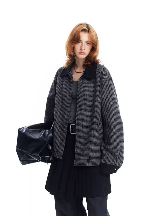Early Spring Wool Jacket Retro Neutral Style
