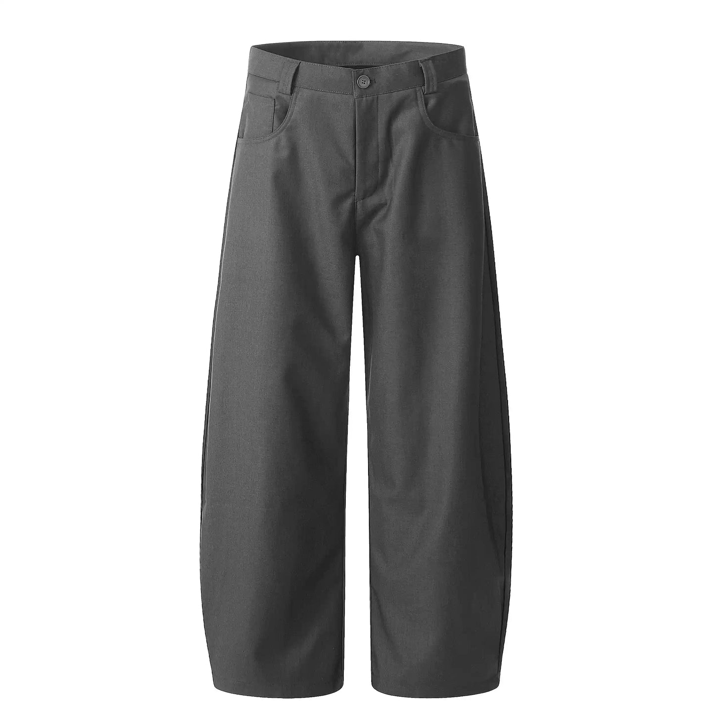 Draped Black Scimitar Trousers