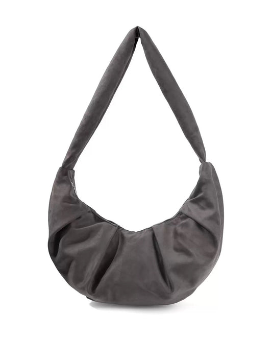 Imitation Sheepskin Croissant Bag