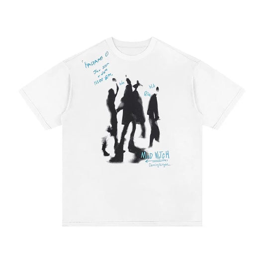 Retro Personality Portrait Pattern Tee