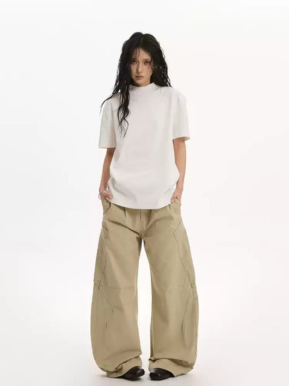 Retro Pleated Three-Dimensional Tailoring